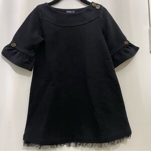 GAP Black Kids Dress with Button Accents